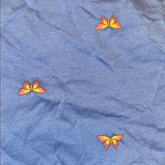 4 for $50 🎃 GAP Butterfly Tank Blue Size Small - Picture 3 of 4